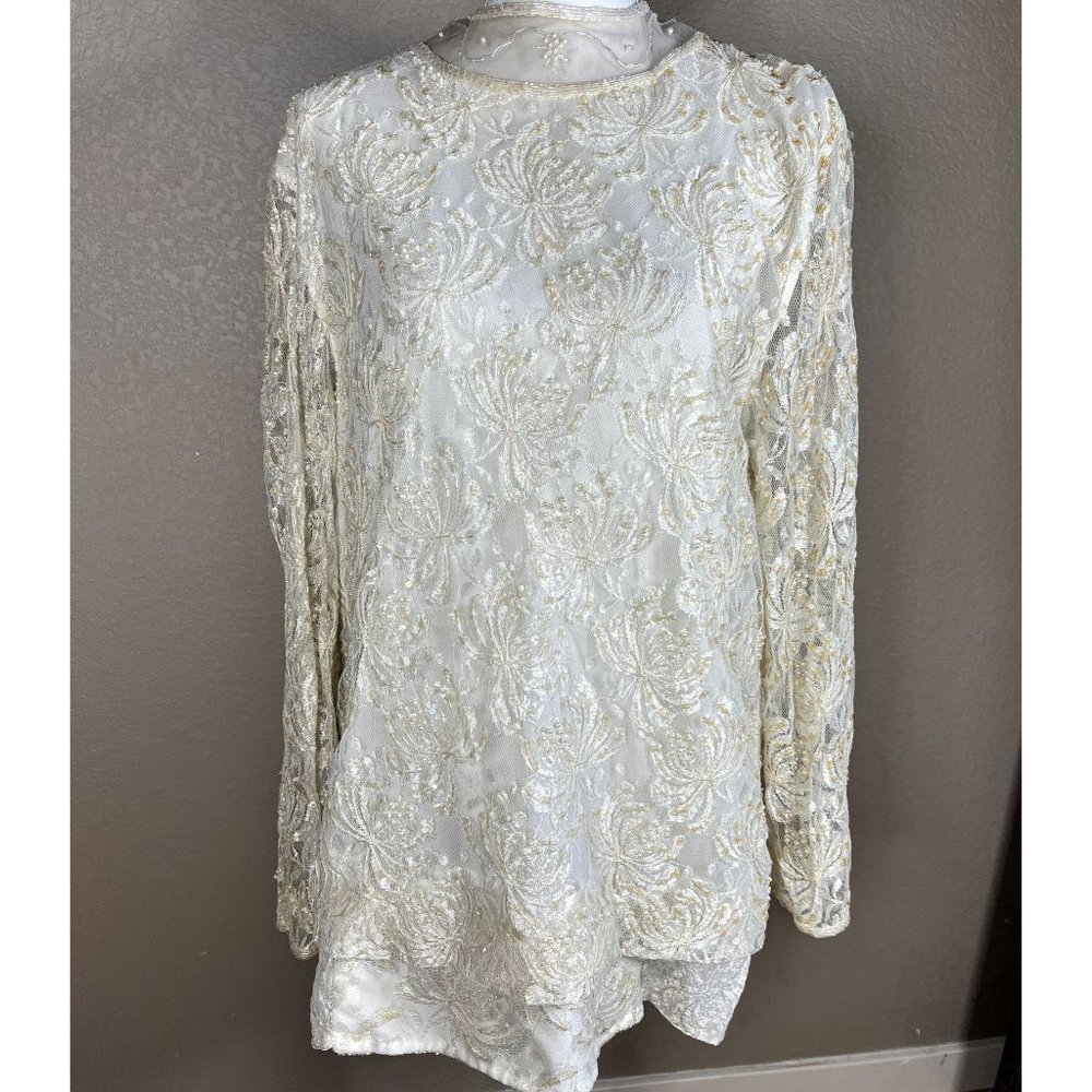 Vintage‎ Eve's Allure Beaded Top